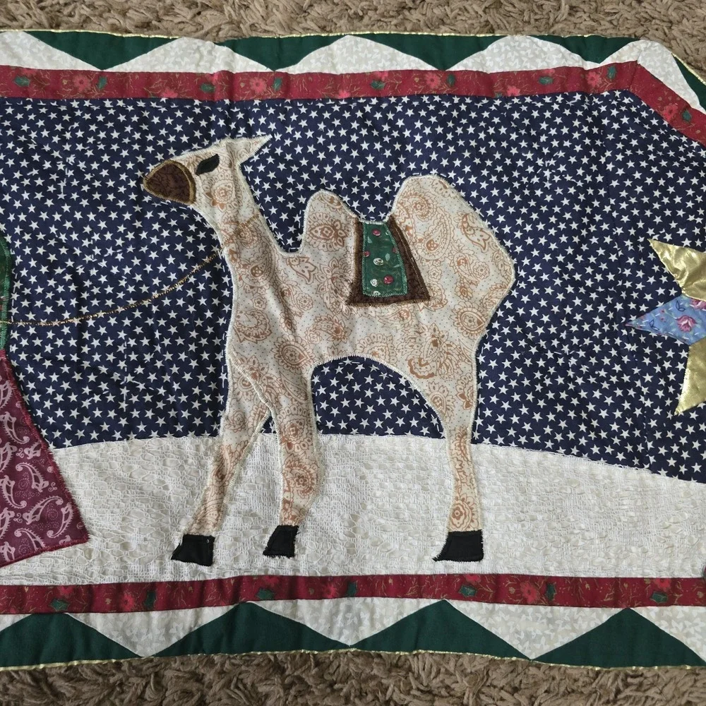 Nativity Scene Quilted Table Runner Christmas Decor ~ 67